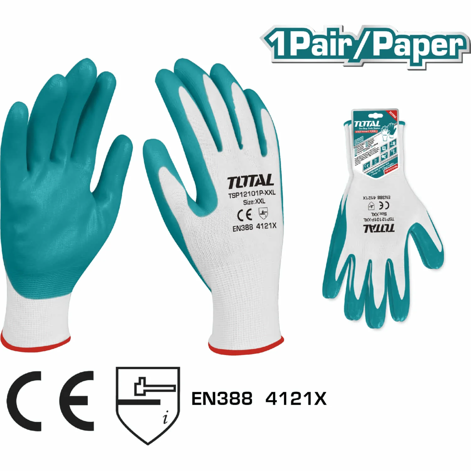 (1 Par) Guantes De Nitrilo En La Palma. - Image 6
