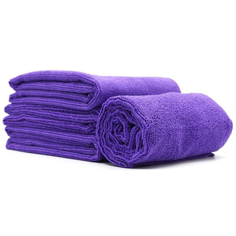 Paños De Microfibra 12”X12” (30X30cm) (10 Unidades) Color Purpura. Super Absorbentes