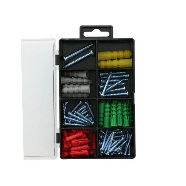 (100 Piezas) Kit De Tornillos Y Anclajes Surtidos - Image 2
