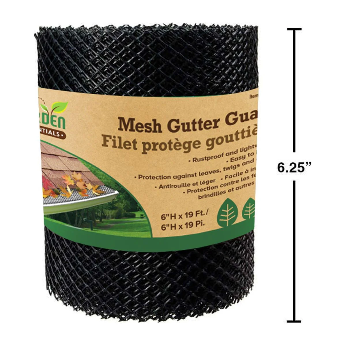 19Ft. Protector Malla Para Canales Y Canaletas De Agua, 6.3 " Hx19ft Evita Que Se Llene De Hojas - Image 4