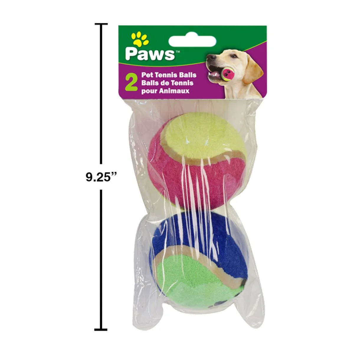 2 Pelotas De Tenis Para Mascotas Impresas De 2,5 ", 2 Col. En Una Bolsa, (CS) - Image 8