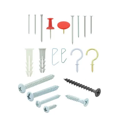 (360 Piezas) Kit Surtido De Tornillos, Clavos, Ganchos Y Tachuelas