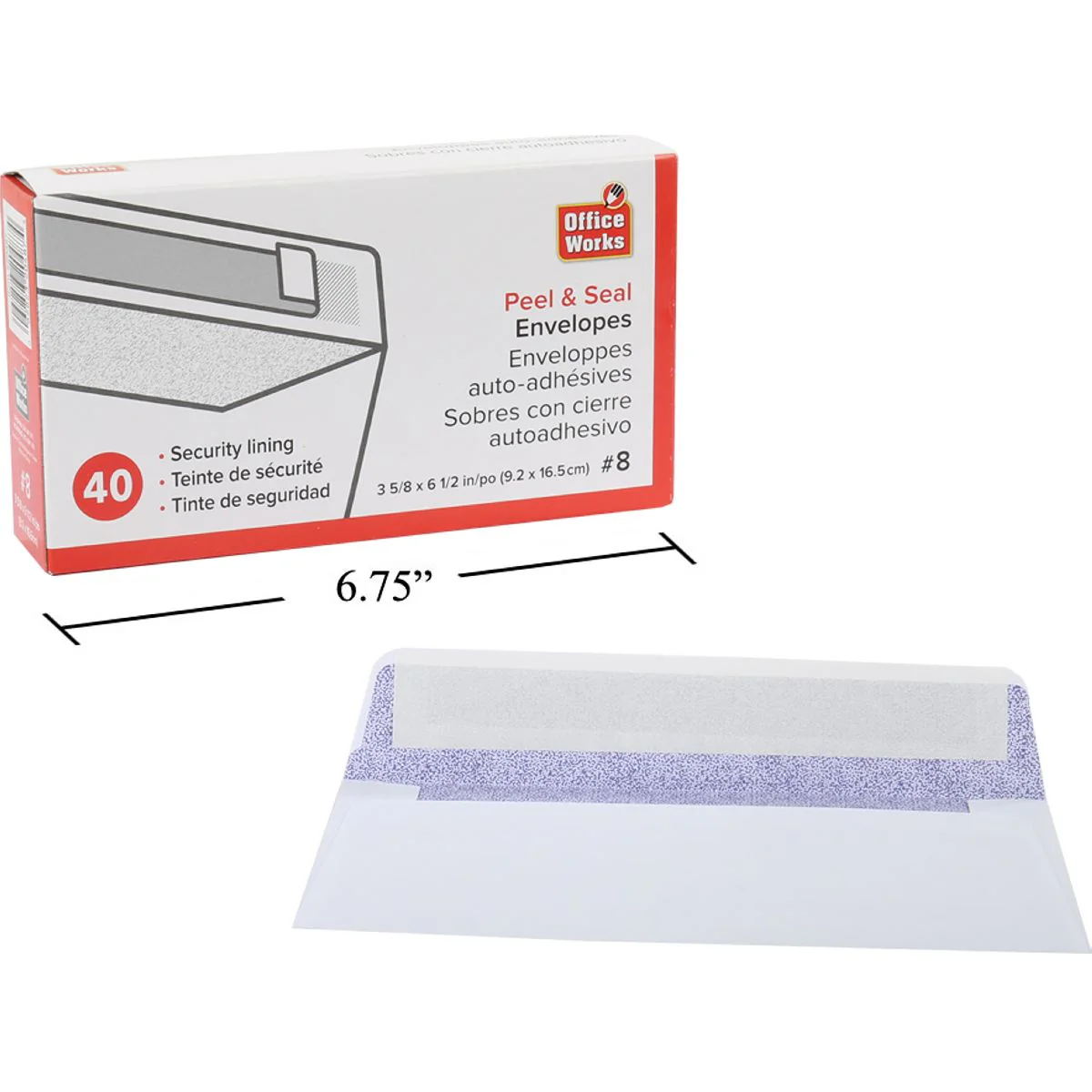 40 Piezas Sobres De Seguridad Con Sello  # 8 Peel & Sealsecurity - Image 4