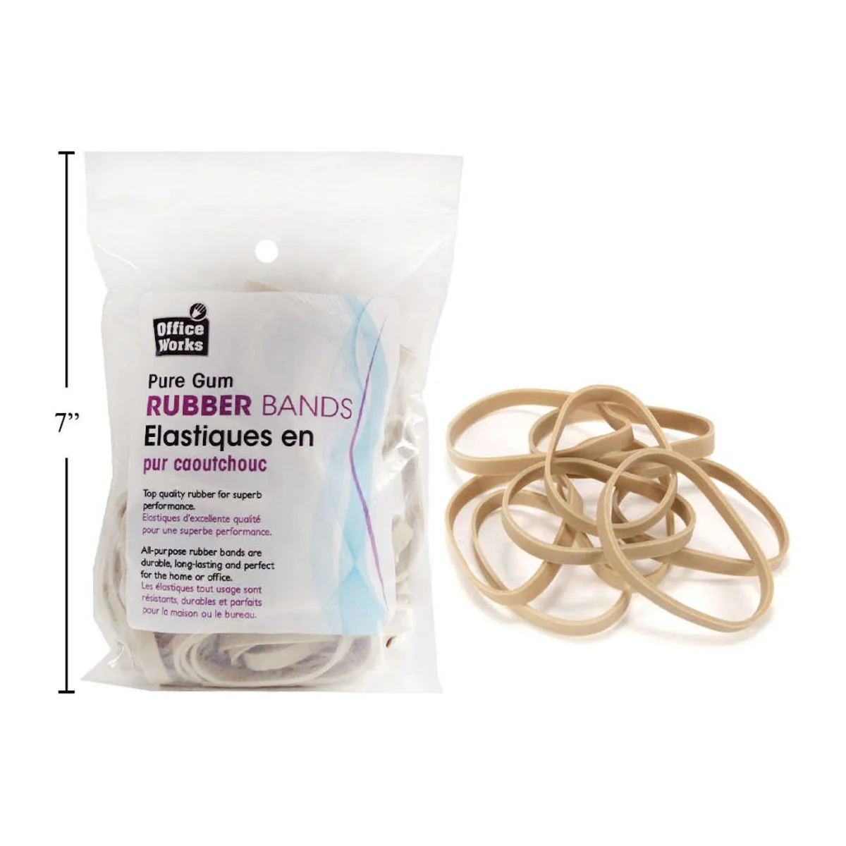 # 64 Bandas De Goma De 4 Oz, Bolsa Con Cierre Hermético - Image 2