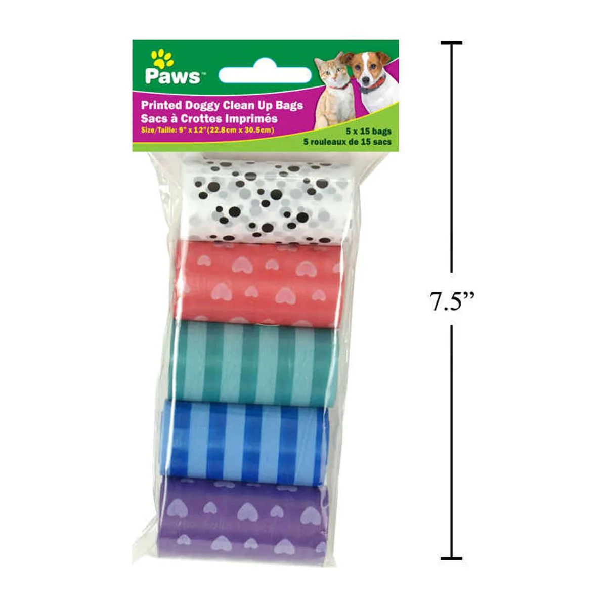 9 "X 12", Paq. De 5 Bolsas De Desechos 15 Bolsas Por Rollo - Image 2