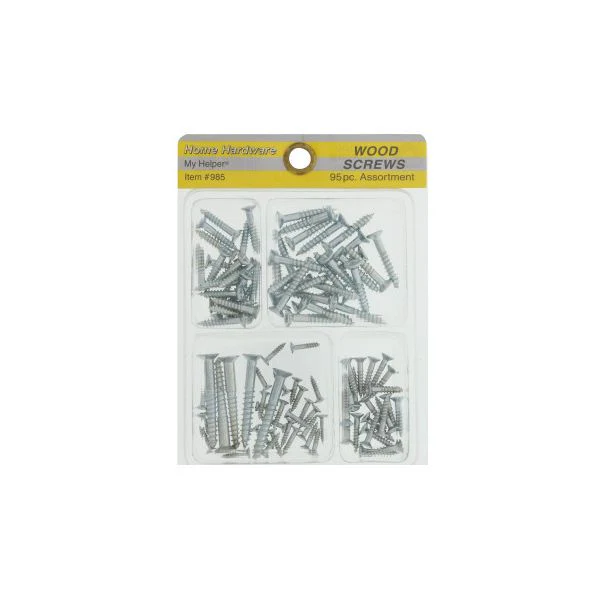 (95 Piezas) Kit De Tornillos Surtidos Para Madera