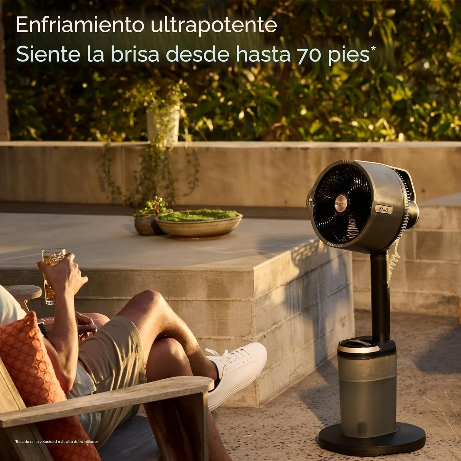 Abanico Recargable Instacool Shark. Ventilador Con Difusor De Interior Y Experior FA302. - Image 3