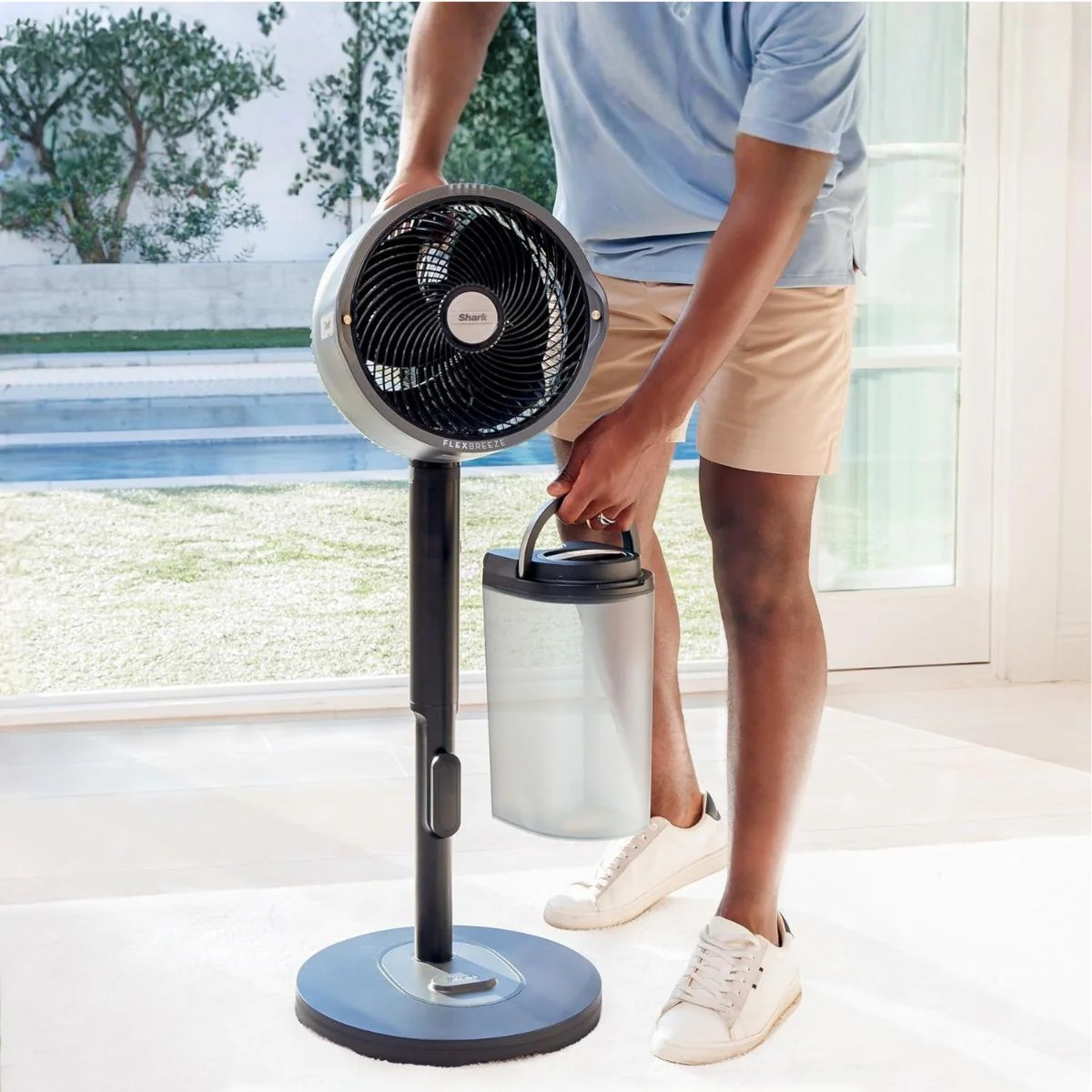 Abanico Recargable Instacool Shark. Ventilador Con Difusor De Interior Y Experior FA302. - Image 6