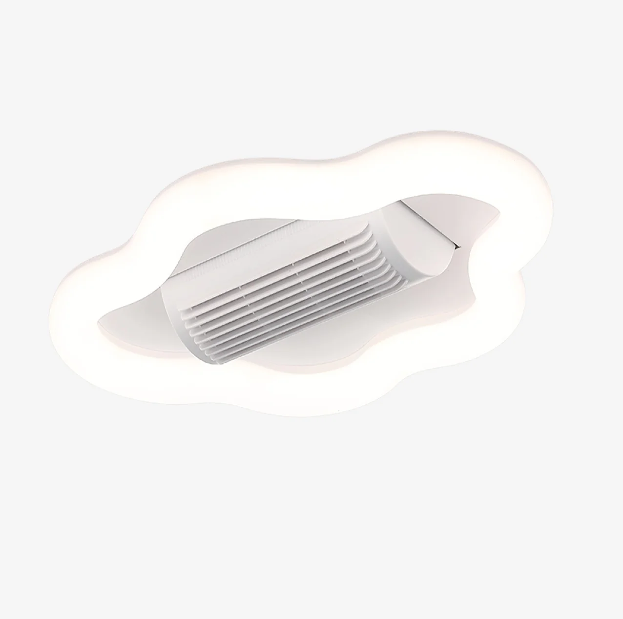 Abanico Sin Aspas Lampara LED Control Por Voz Nube Decorativa Dimeable 3000-6500K 56X38cm 47W - Image 4