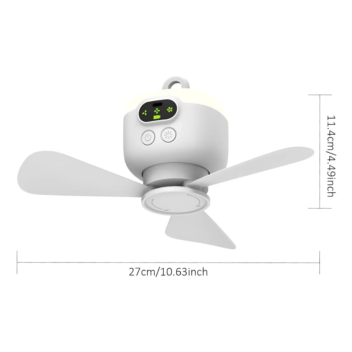 Abanico Ventilador Portátil Recargable Con Control Remoto. Abanico De 3 Velocidades, Aspas Desmontables De 10" 27 Cm. - Image 6