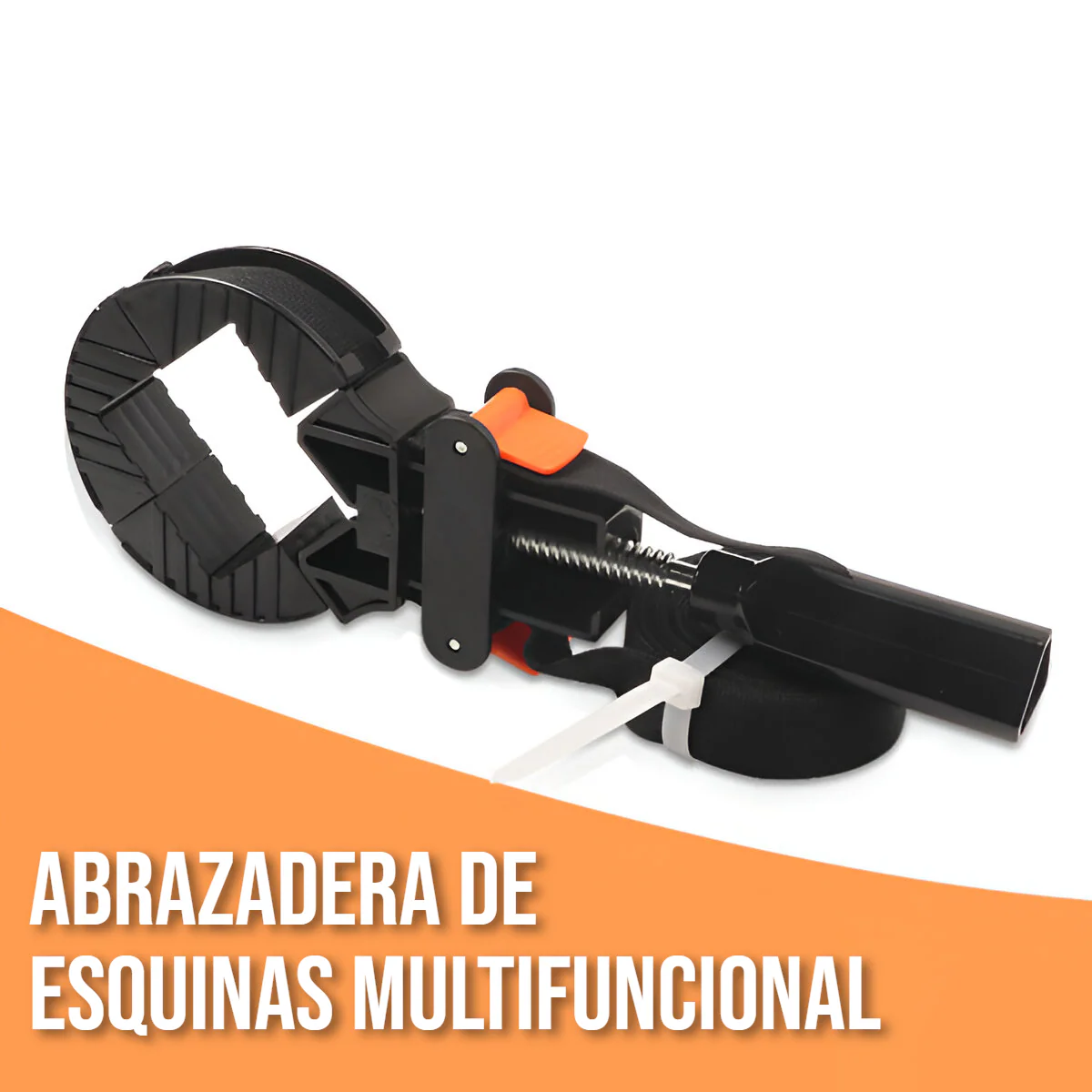 Abrazadera De Esquina Multifuncional Con Banda Ajustable Con Clic Para Carpinteria. - Image 6