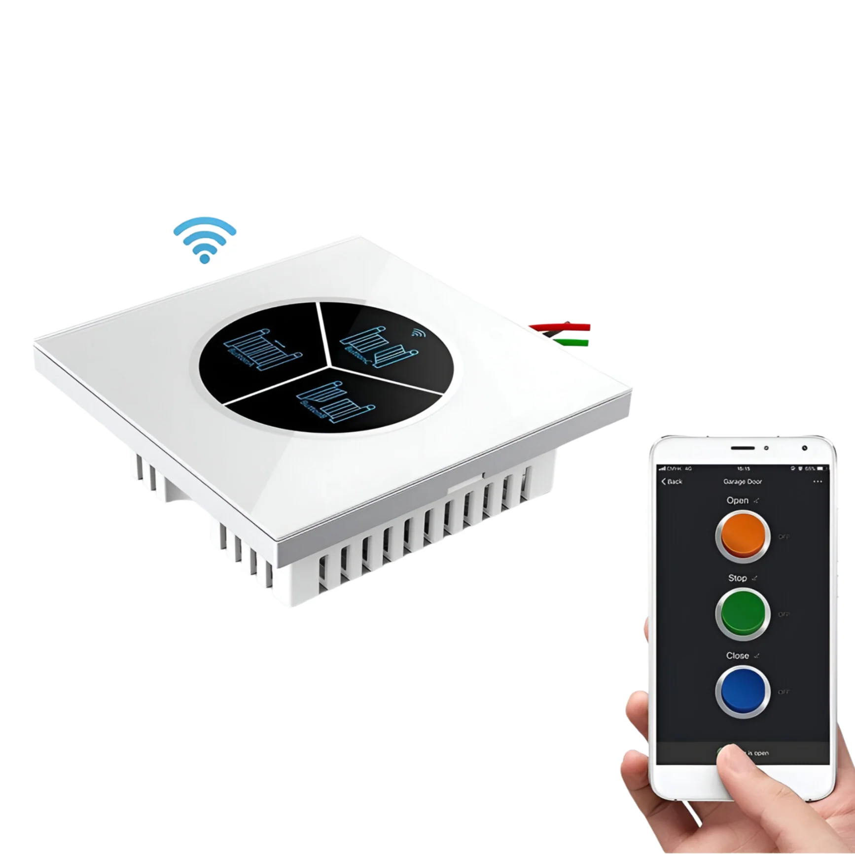 Abridor Puerta Garaje Inalambrico Interruptor Wifi Universal Controlado App Smartphone