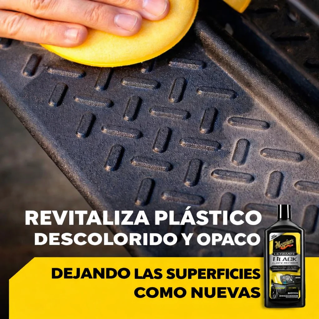 Abrillantador Protector De Vinil Y Plástico 16 Oz. Meguiars Ultimate Black - Image 4