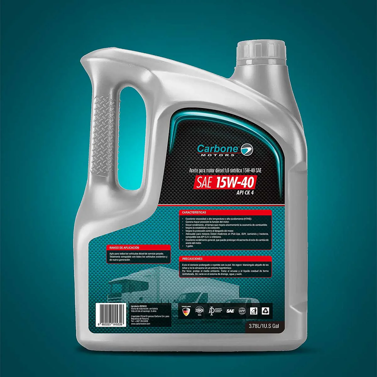 ACEITE DE MOTOR 15W-40 SAE API CK-4 FULL SINTETICO PARA MOTORES DIESEL ( 1 GALON ) - Image 3