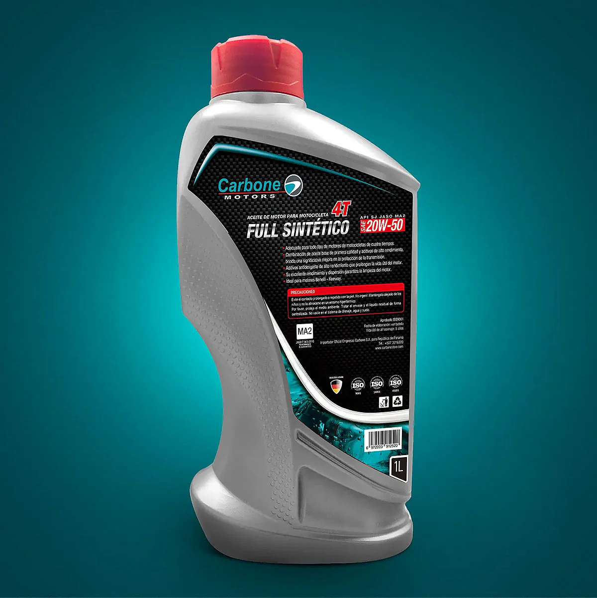 ACEITE PARA MOTO 20W-50 API SJ JASO MA2 FULL SINTETICO PARA MOTOCICLETAS 4T ( 1 LT ). - Image 2