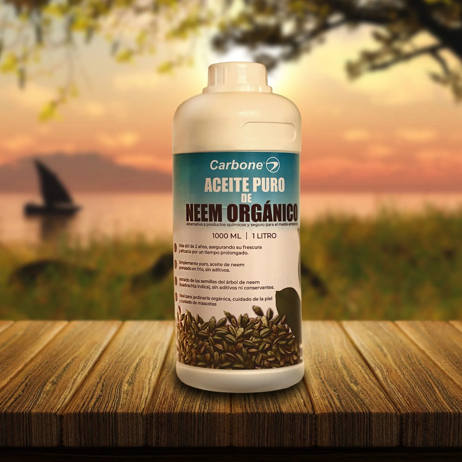 Aceite De Neem Puro 1 Litro, Orgánico, Para Plagas De Plantas.