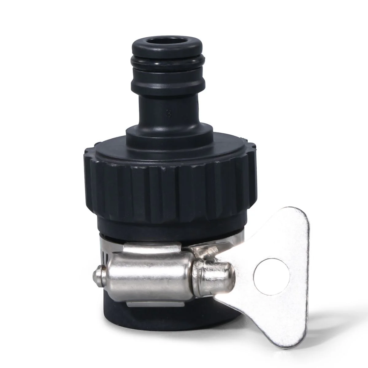 Adaptador De Manguera De Agua Con Abrazadera Ajustable. Conector Rápido Universal Para Grifos Y Sistemas De Riego.