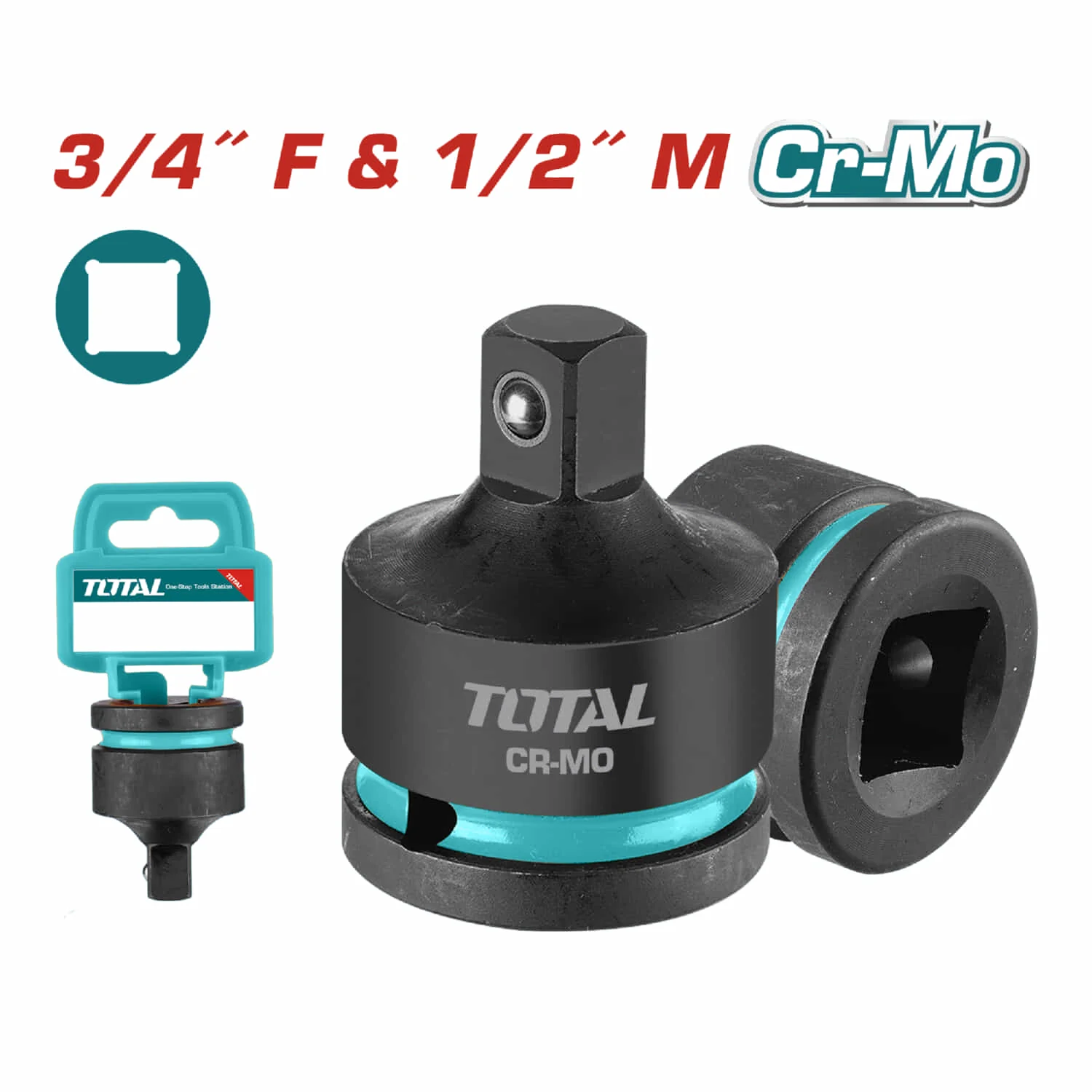 Adaptador Para Dado De Impacto 3/4"(H) X 1/2"(M)