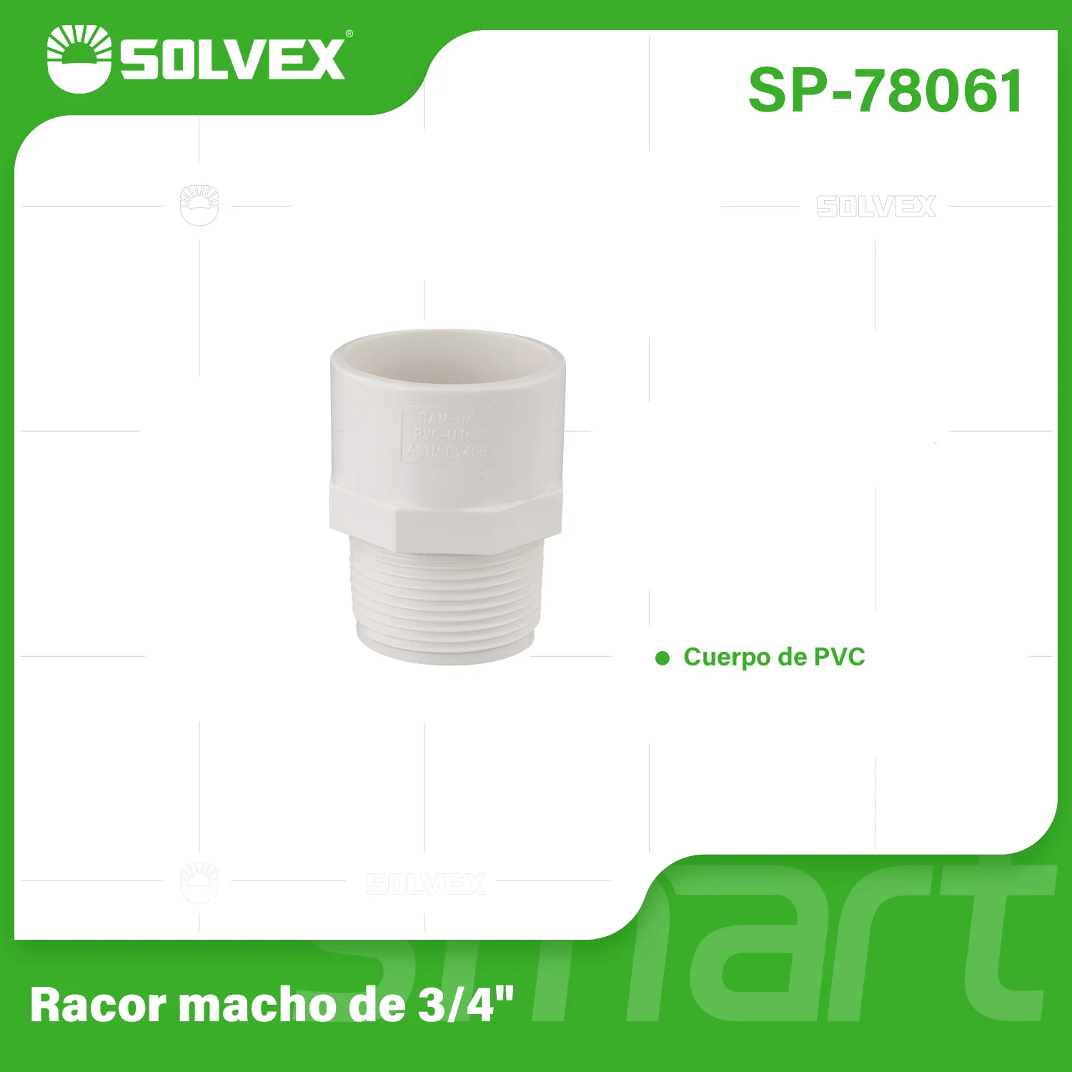 Adaptadores Machos De PVC. Conectores Roscados Para Tuberías De Agua Potable. - Image 3