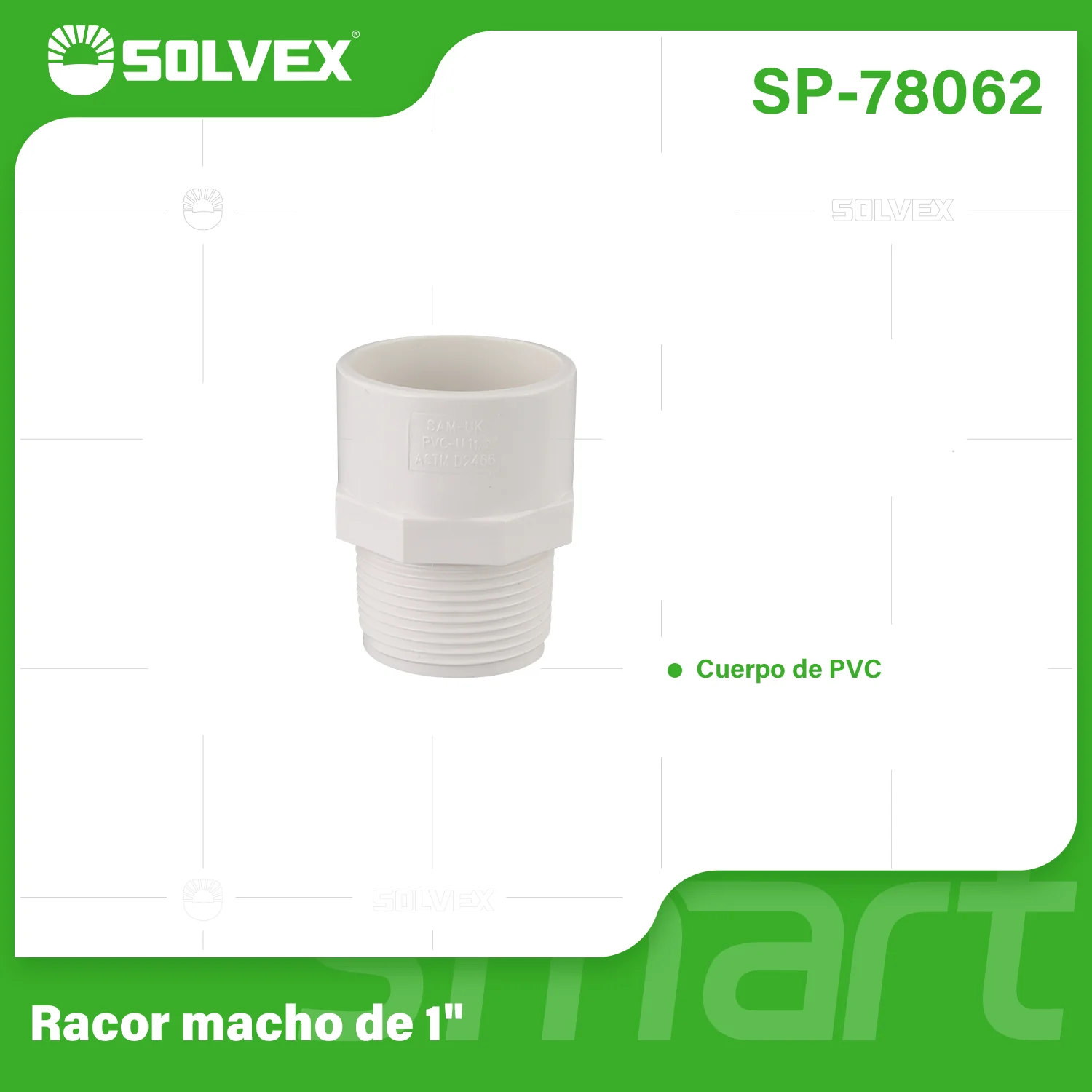 Adaptadores Machos De PVC. Conectores Roscados Para Tuberías De Agua Potable. - Image 4