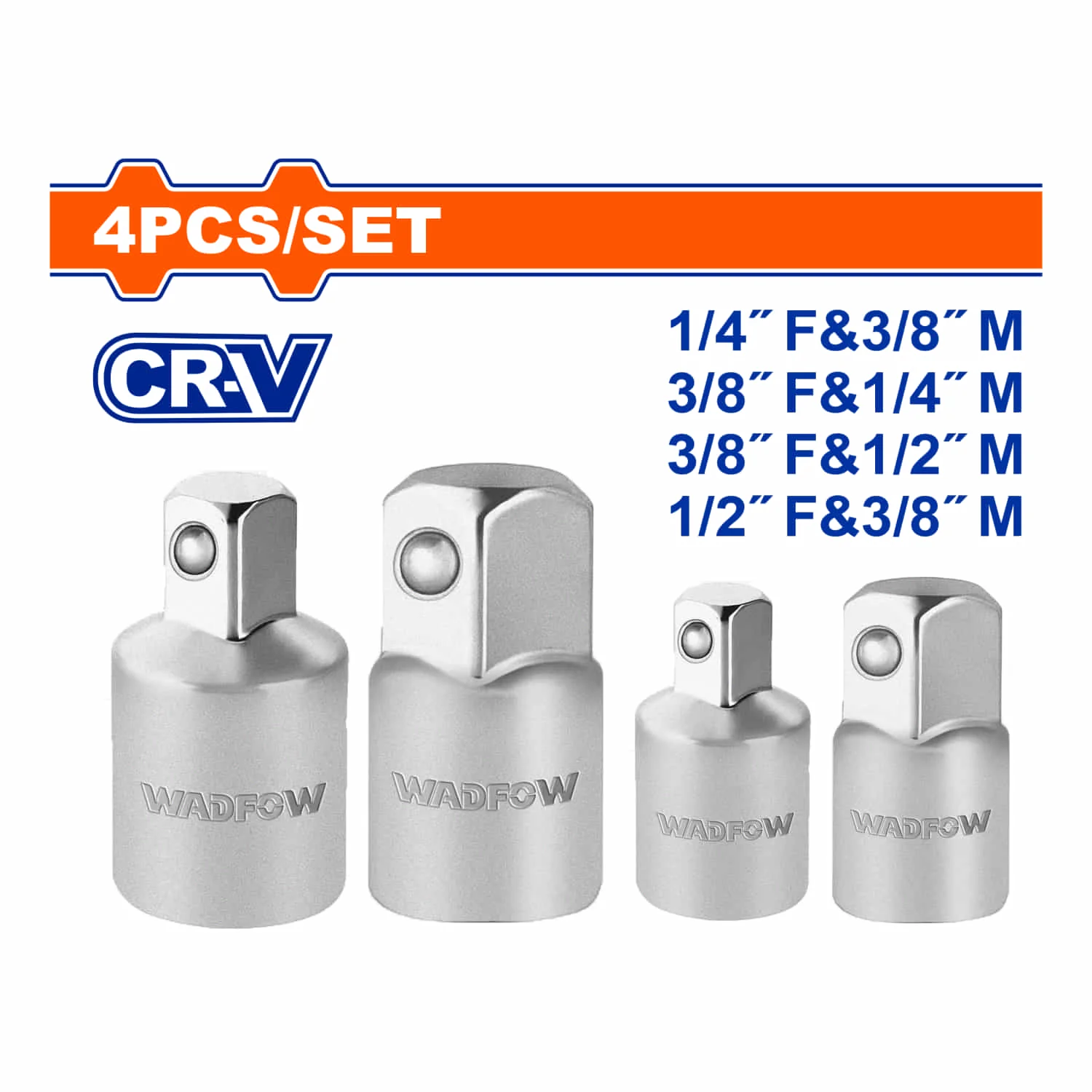 Adaptadores Para Socket Cr-V Set 4 Pzas Casquillo. - Image 2