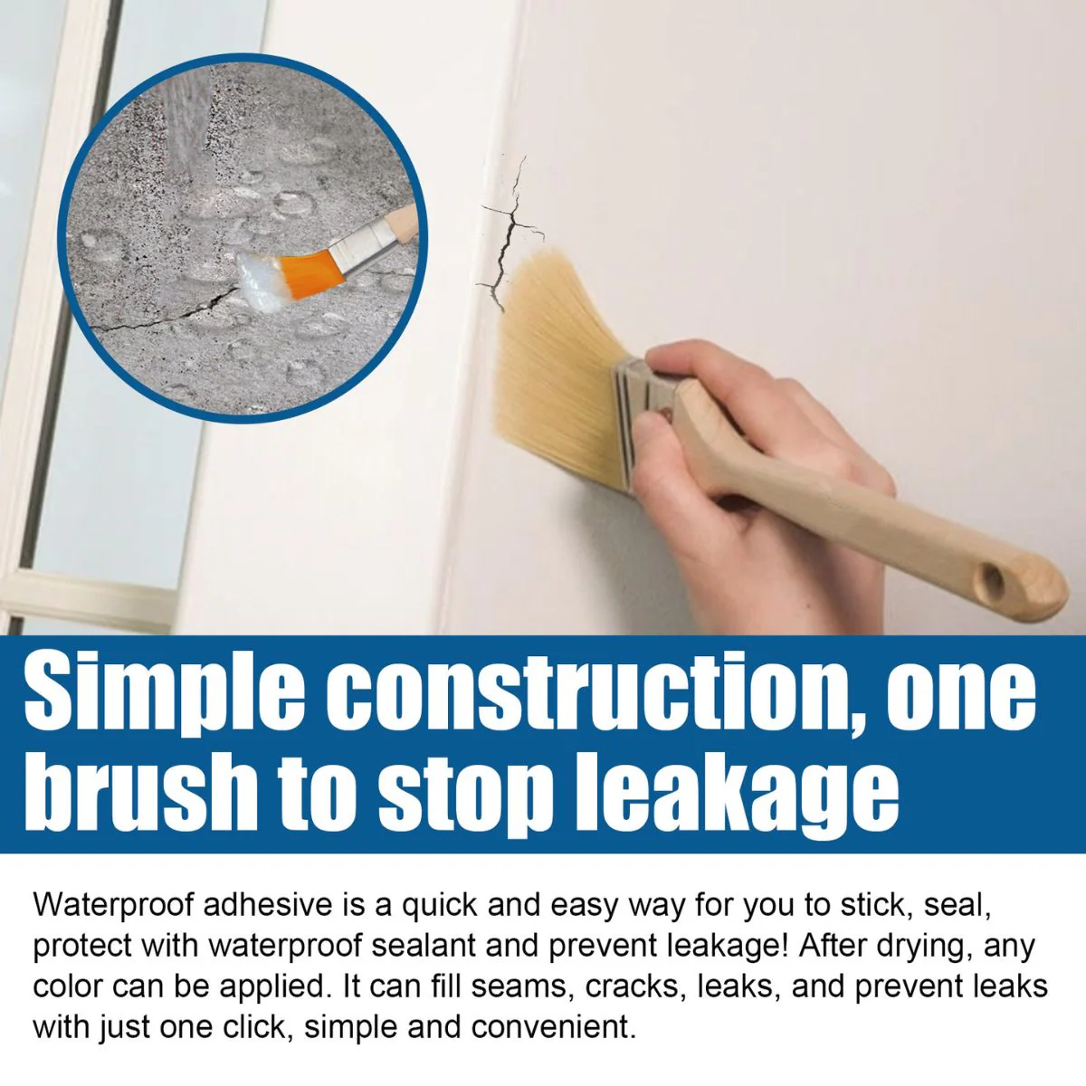 Adhesivo Sellador Impermeable Transparente Con Pincel 100G. Alta Resistencia Para Reparaciones Y Sellado. - Image 3