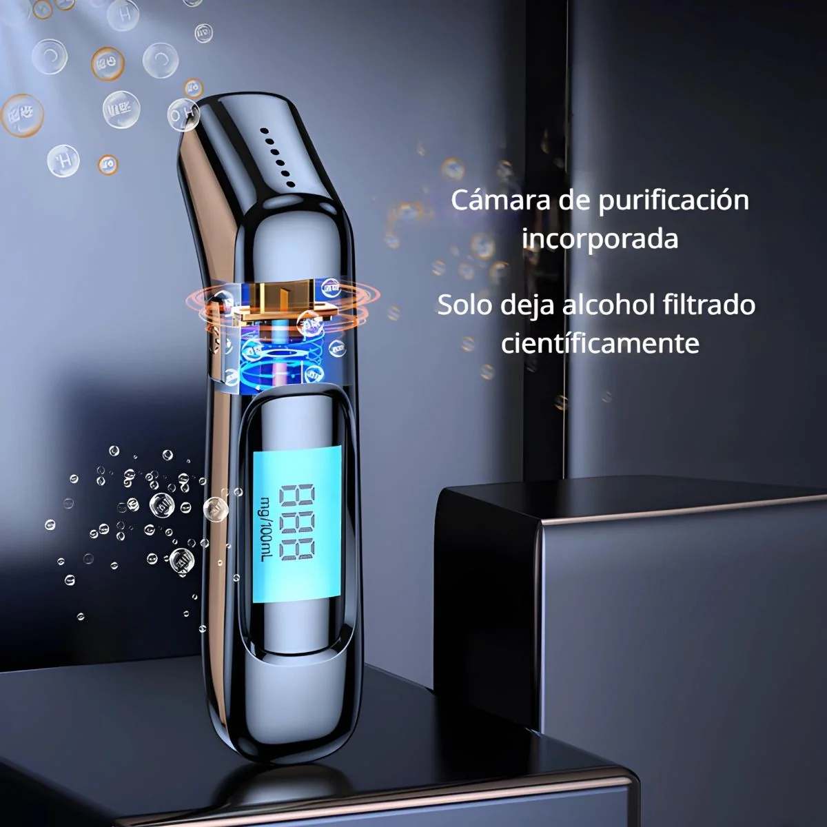 Alcoholímetro Digital Portátil Con Pantalla LED De Alta Precisión Sin Contacto. Medidor De Alcohol Con Carga USB. Guarometro. Warometro. - Image 4