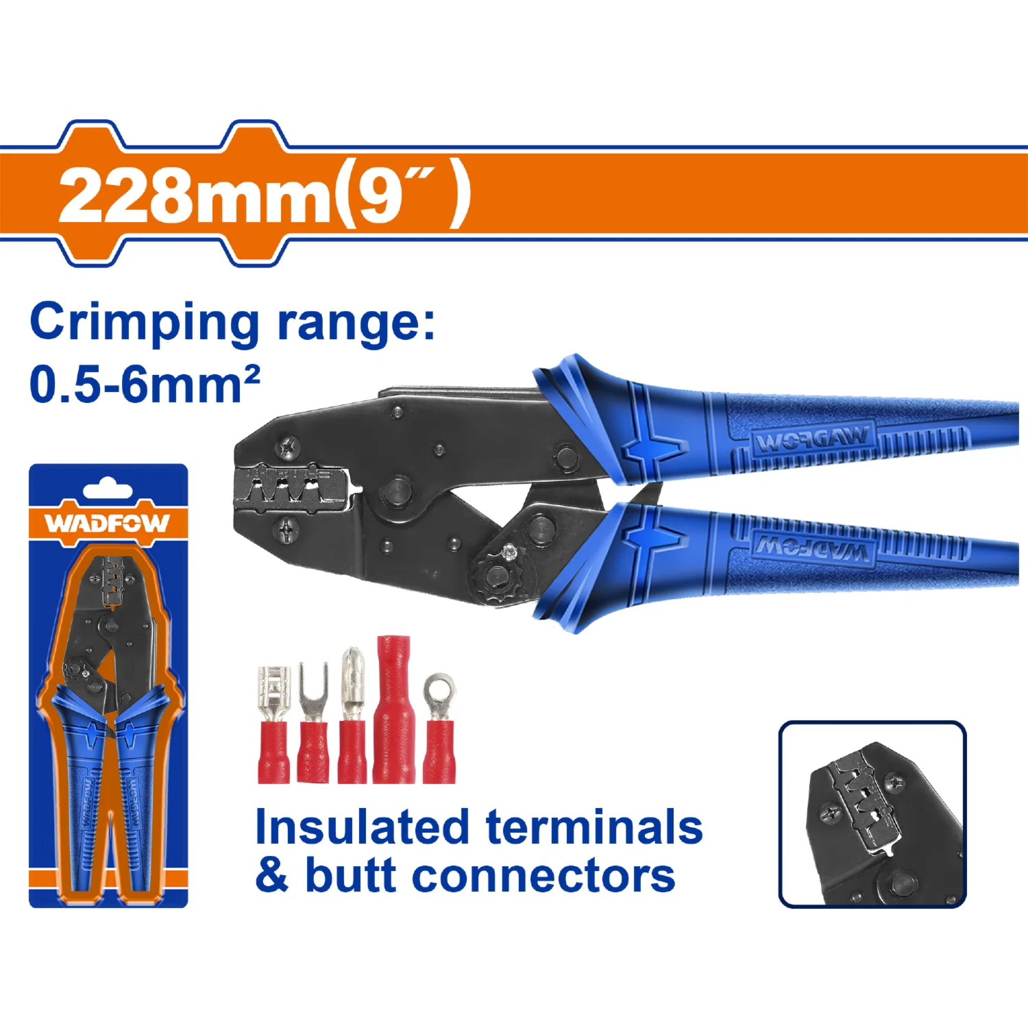 Alicate Con Matraca Para Crimpar Conectores 0. 5-6Mm² Para Terminales Aislados Y Conectores. - Image 2