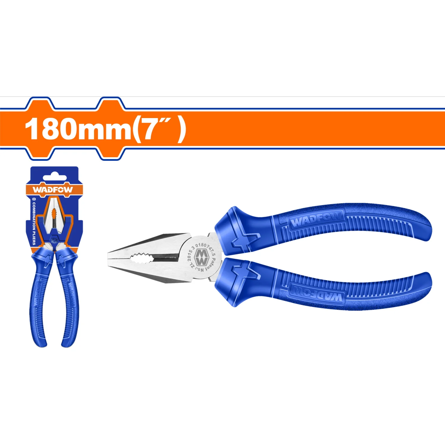 Alicate De Combinación 7" Acero Al Carbono. Pulido. Mango Ergonómico - Image 2