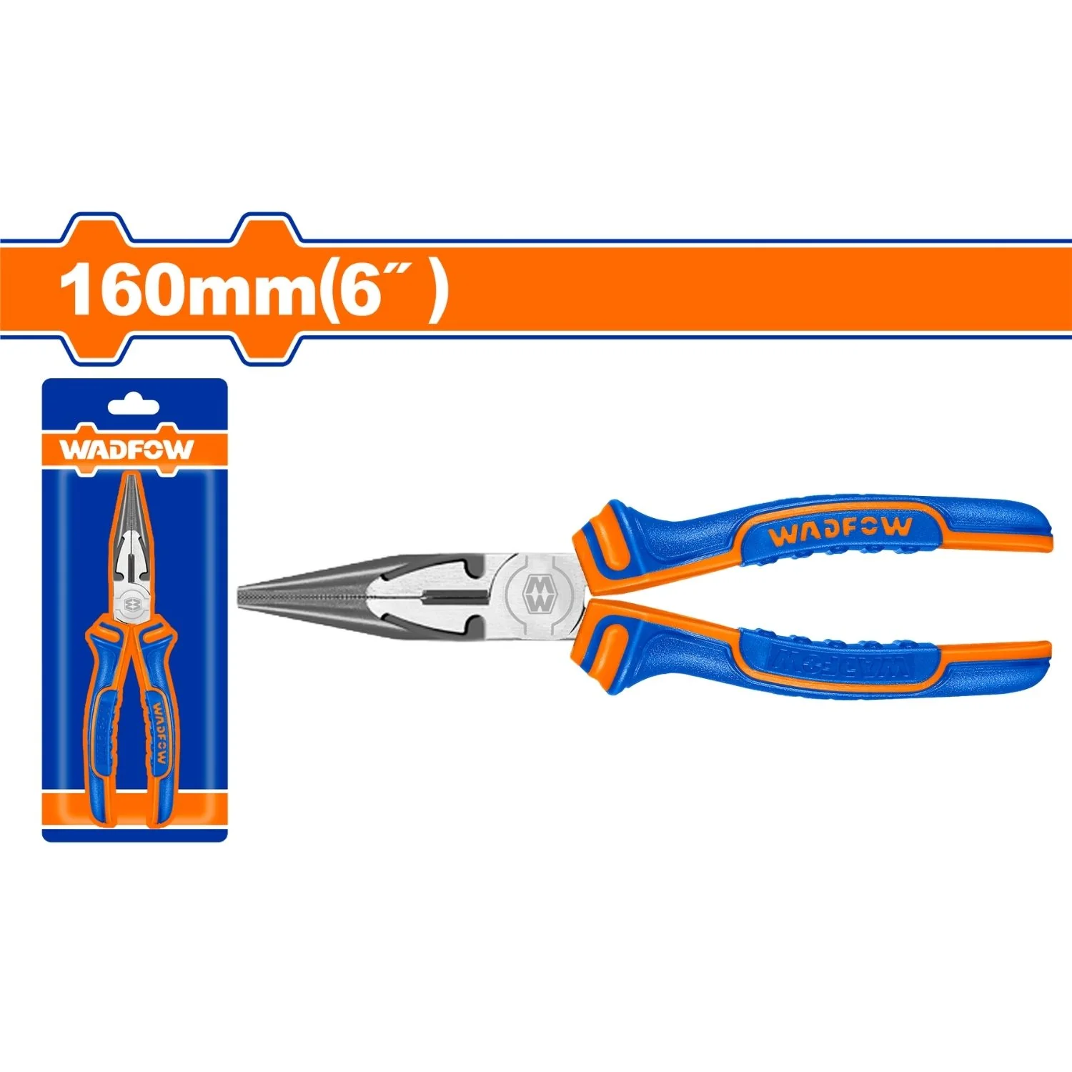 Alicates De Punta Larga  Pulido Y Antióxido. Con Mango De Plástico. - Image 2