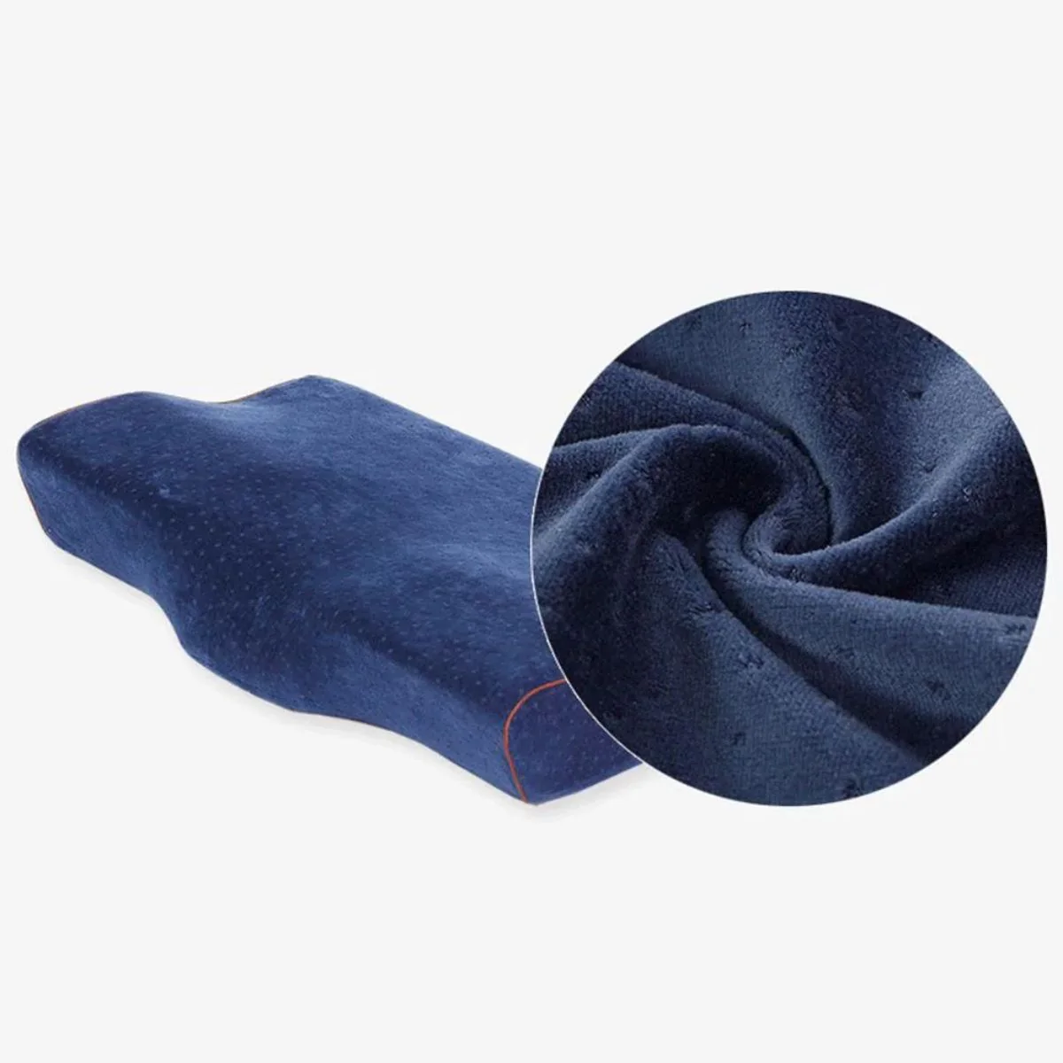 Almohada Ortopédica Ergonómica. Cojín Cervical  Con Diseño De Tres Curvas Para Dormir Mejor. 50*30*10-7CM; - Image 2