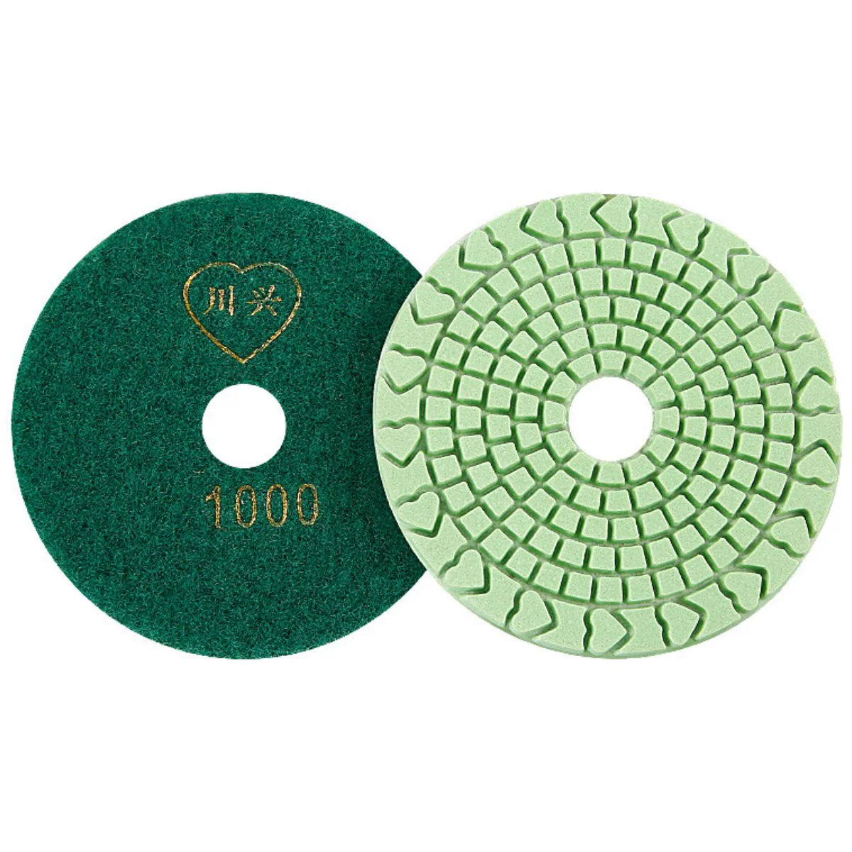 Almohadilla De Pulido De Diamante 4” (100 Mm) – Grano 1000#. Disco De Pulido Seco Y Húmedo Para Mármol, Granito. (Grado Industrial)
