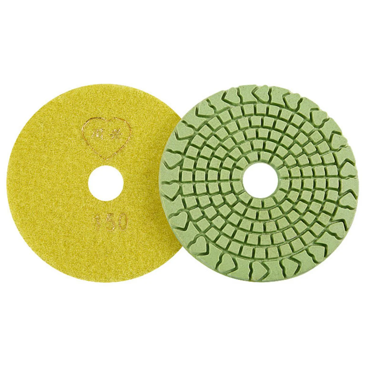 Almohadilla De Pulido De Diamante 4” (100 Mm) – Grano 150#. Disco De Pulido Seco Y Húmedo Para Mármol, Granito. (Grado Industrial)