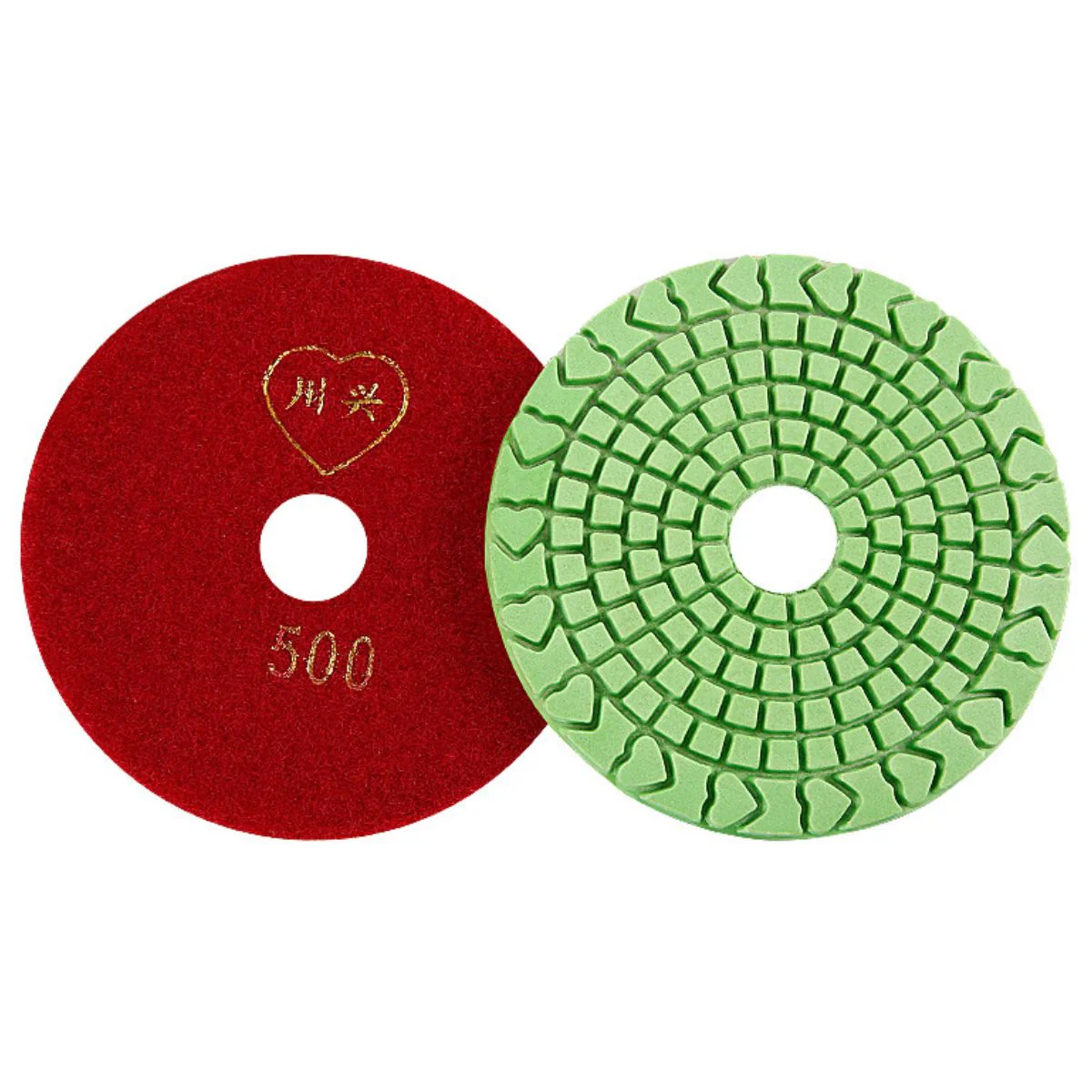 Almohadilla De Pulido De Diamante 4” (100 Mm) – Grano 500#. Disco De Pulido Seco Y Húmedo Para Mármol, Granito. (Grado Industrial)