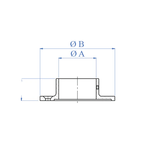 Anclaje A Piso Tipo Flange Easy Fit Para Tubo De 42.4Mm. Satinado. - Image 2