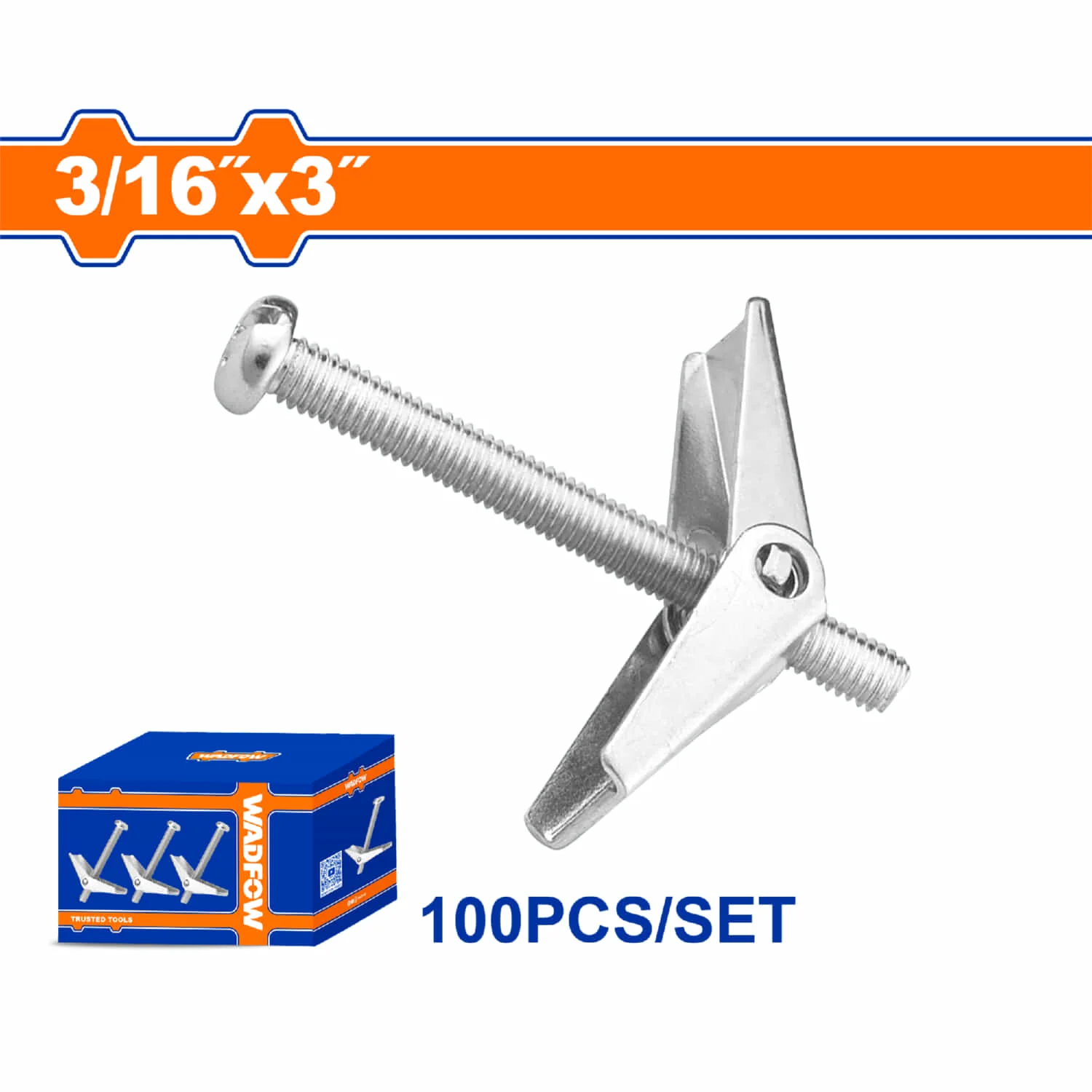 Anclajes Tipo Mariposa Con Tornillo. Acero Al Carbono Galvanizado - Image 3