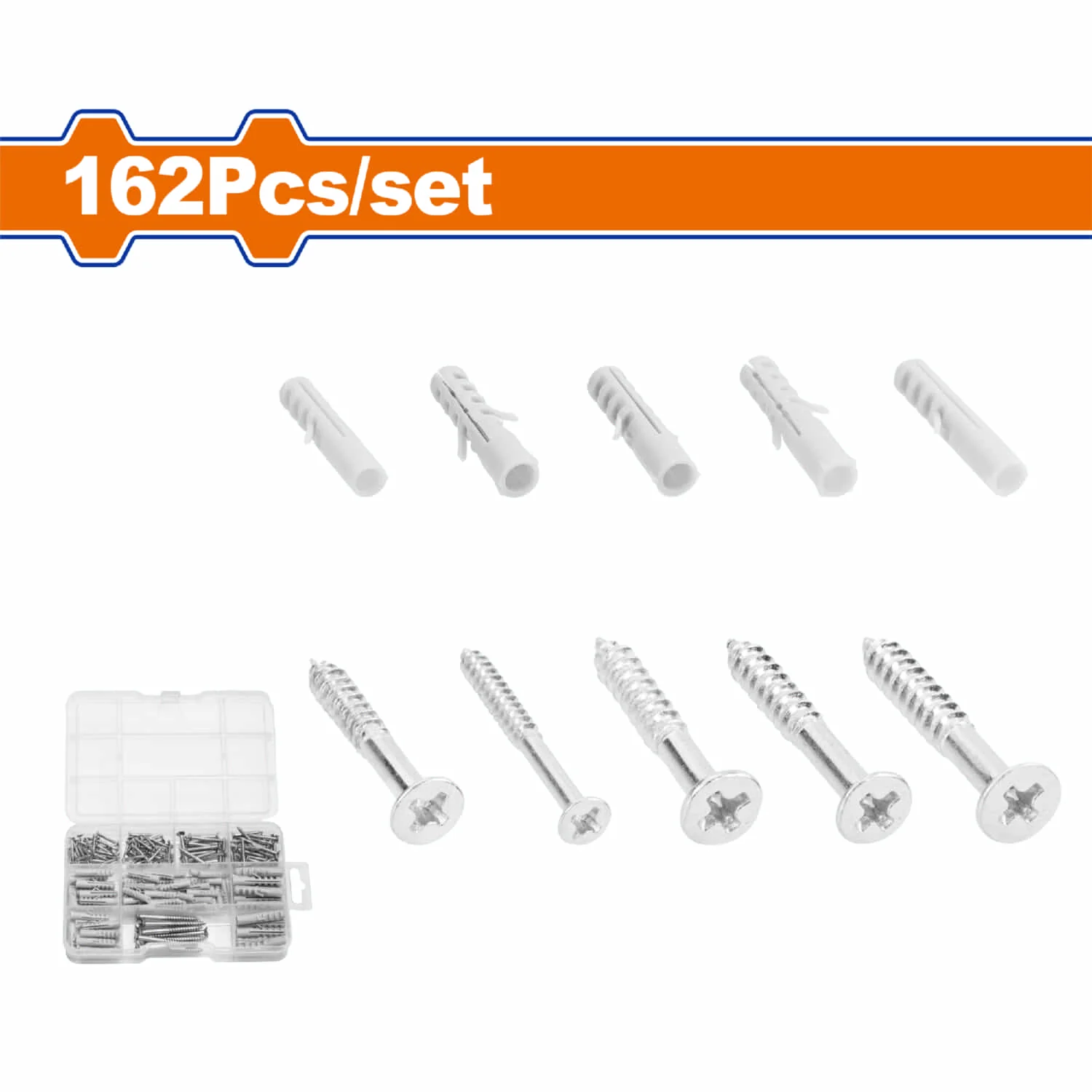 Anclajes Y Tornillos. Galvanizados. (162 Piezas) Se Vende En Kit.
