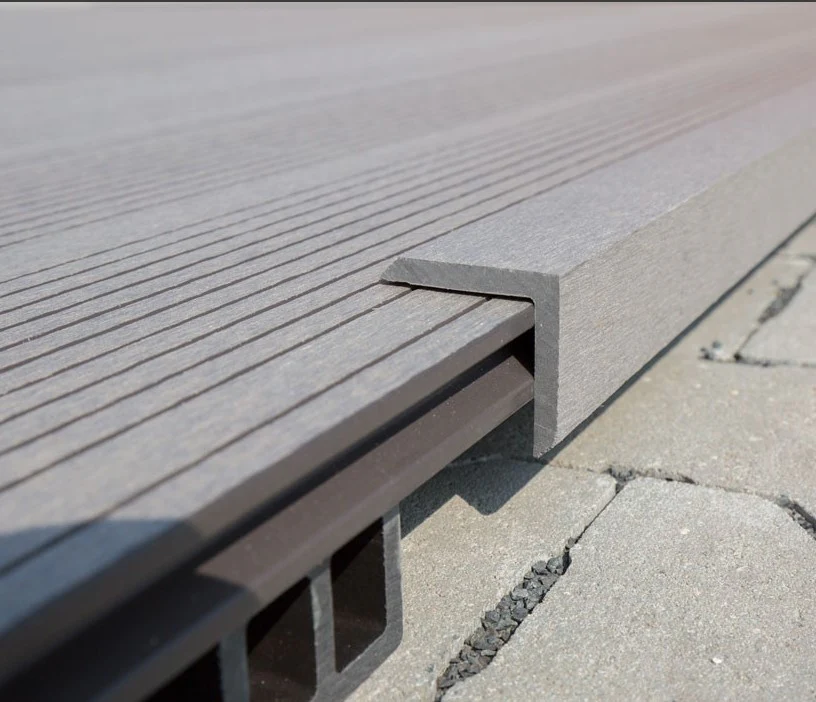 Angulo Remate Deck Gris Claro WPC Exteriores 50X50x2900mm - Image 4