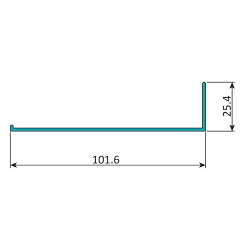 AR-13 Angulo Forma L De 4" X 1" Espesor 1.6 Mm. Largo 5.85 Mts. Acabado Anodizado Bronce 15 - Image 2