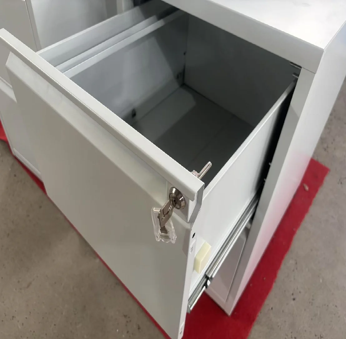 Archivador Metalico 2 Gabetas Ajustable A4/FC5 Anti-Inclinación Cerradura Central 704X456x620mm - Image 3