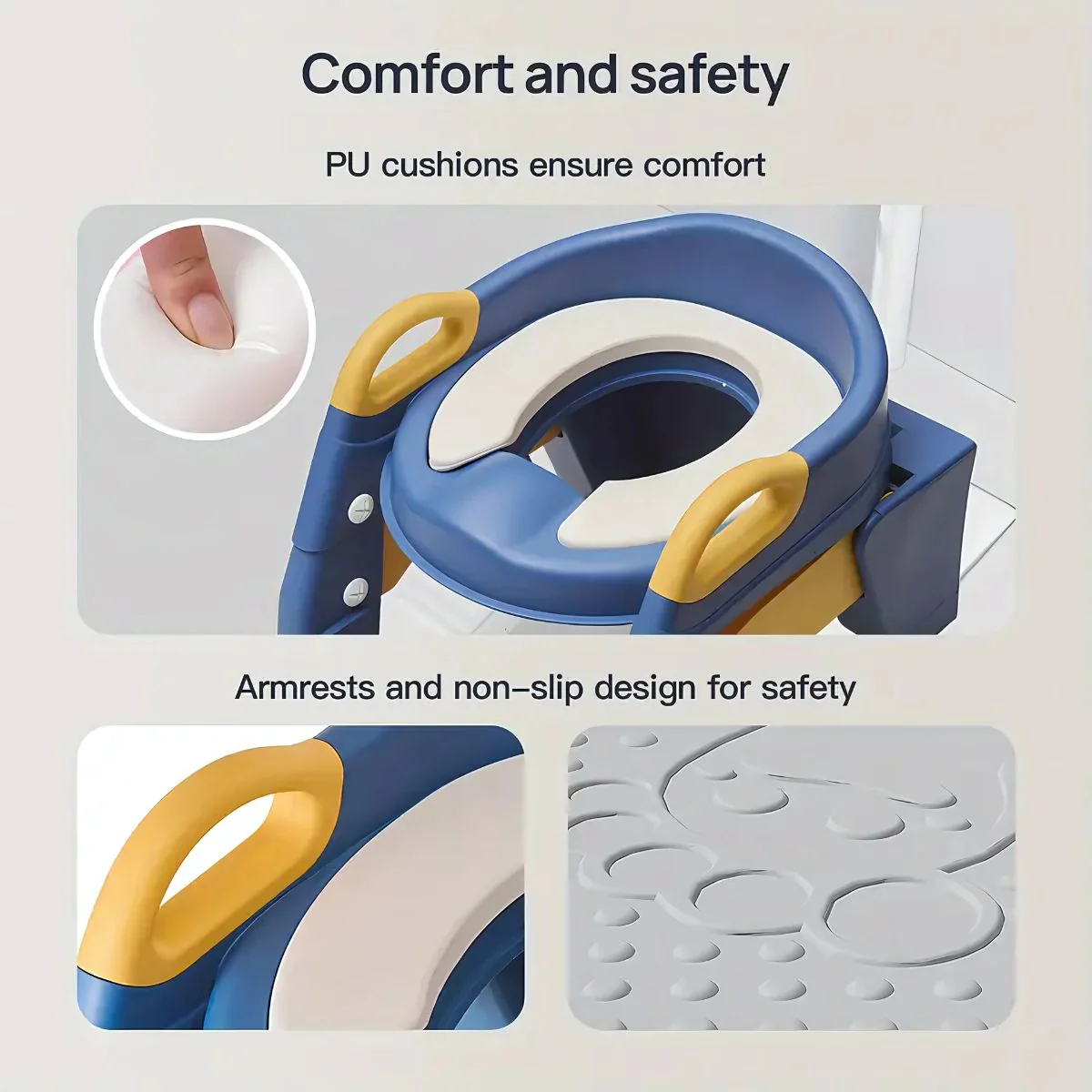 Asiento Escalera De Entrenamiento Silla De Inodoro Para Niños. (2 En 1) Escalera Infantil Potty Trainer. Escalerita Para Bebe. - Image 3