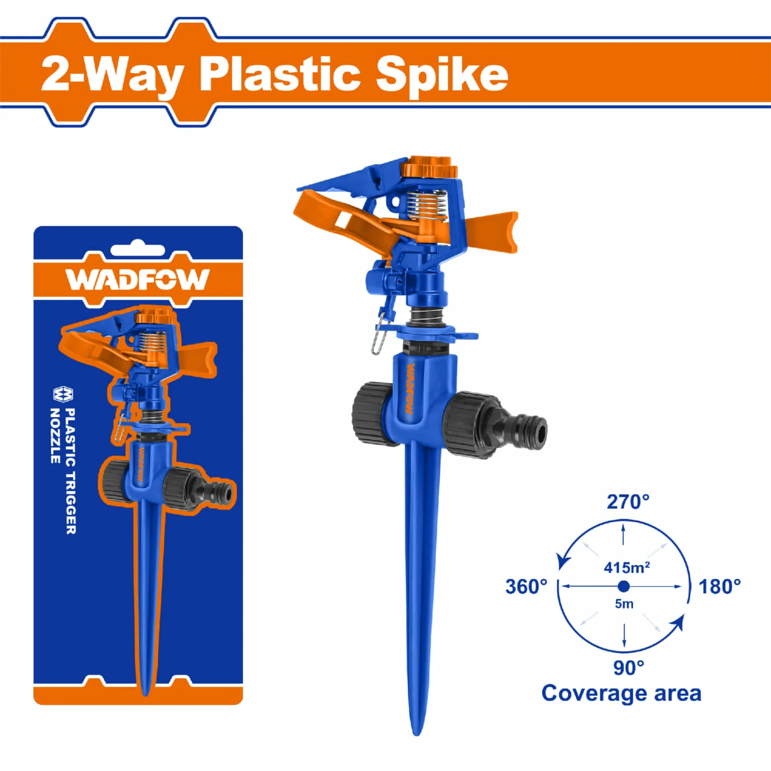 Aspersor Rociador De Estaca De 2 Pines De Plástico Para Manguera De Agua 3/4" Esparcidor Para Riego Sprinkler