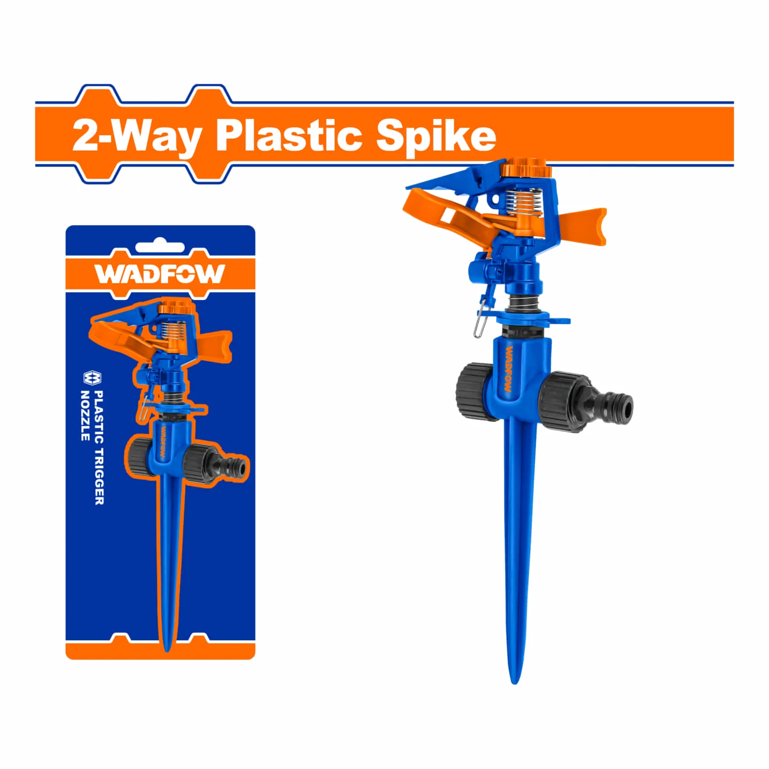 Aspersor Rociador De Estaca De 2 Pines De Plástico Para Manguera De Agua 3/4" Esparcidor Para Riego Sprinkler - Image 2