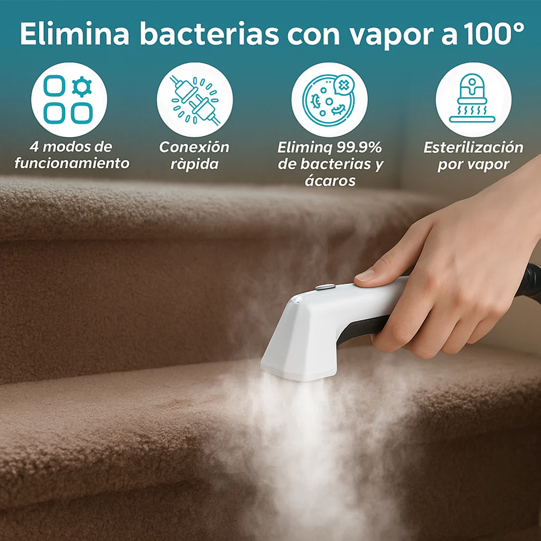 Aspiradora De Agua A Vapor Para Limpieza Profunda De Muebles, Alfombras Y Tapicería. Portátil, 1650 W, 120 V, 60 Hz, 2 L, Aspiración 13 Kpa. Spot Cleaner Quitamanchas. - Image 4
