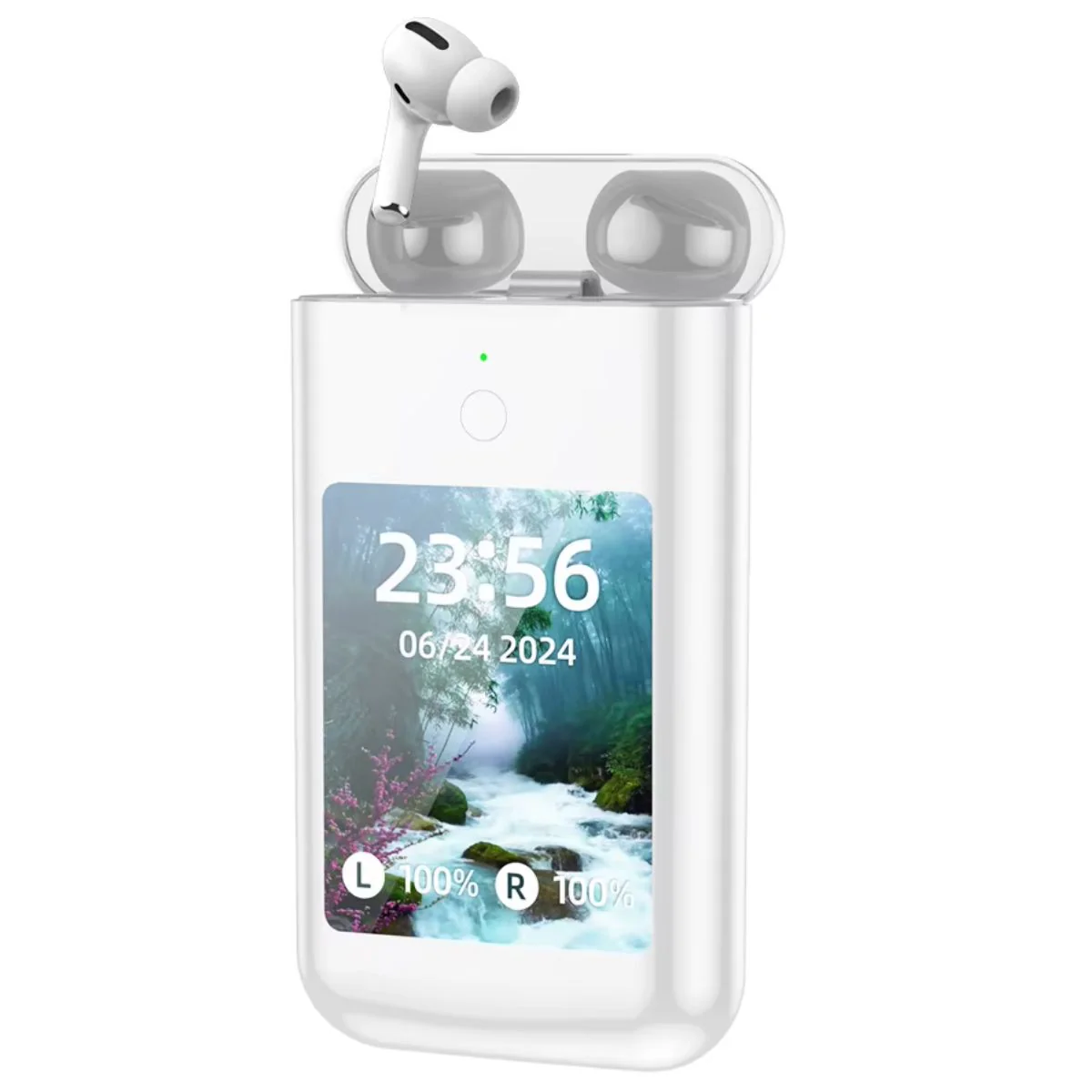 Audífonos Inalámbricos Con Pantalla Táctil. Auriculares Y Power Bank De 8000Mah. Funciona Para Escuchar Música Y Cargar El Celular. - Image 3