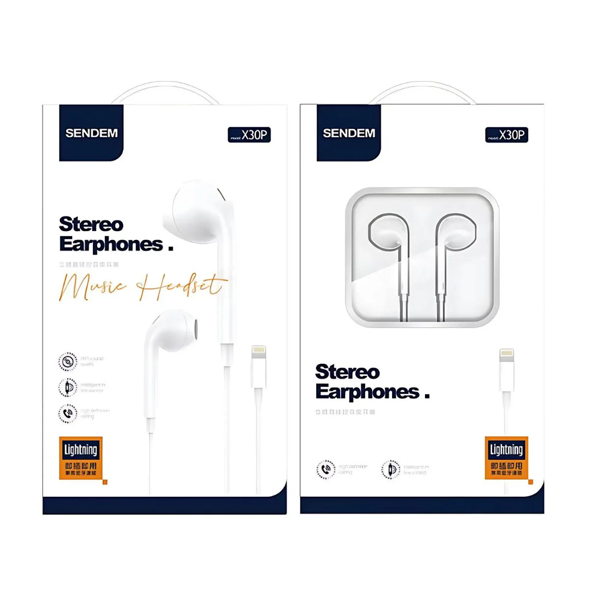 Auriculares Con Conector Lightning. Audífonos Con Micrófono Y Control De Volumen. Compatible Con Apple. - Image 3