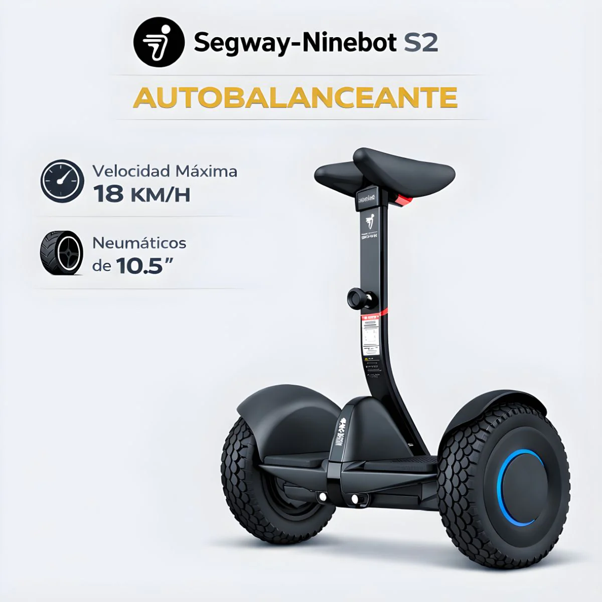 Balancín Eléctrico Autobalanceante Segway Ninebot S2 Scooter Inteligente.