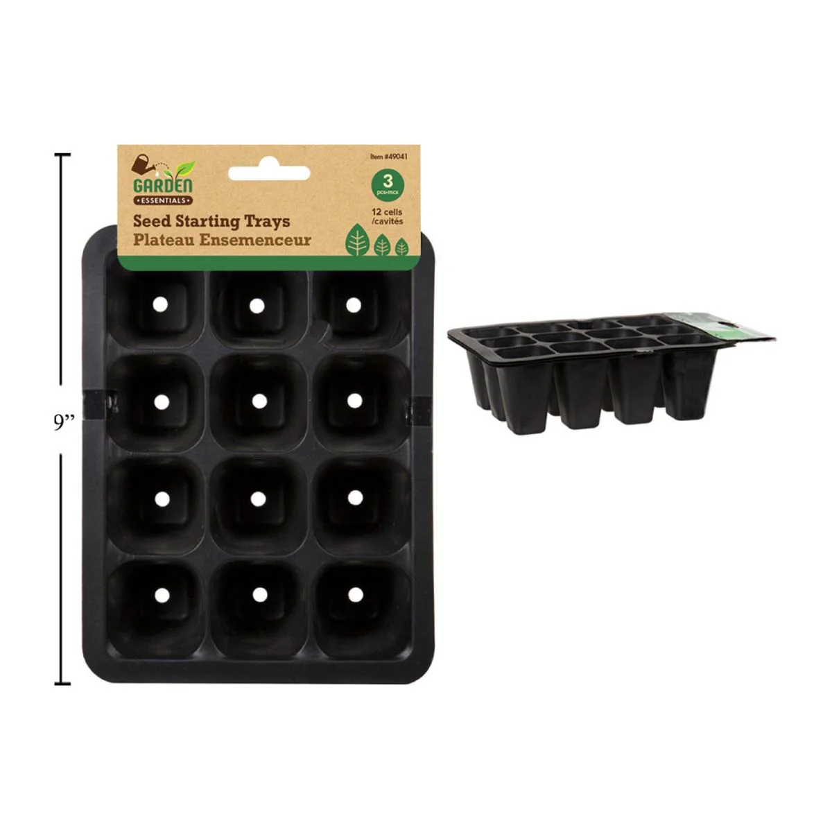 Bandeja De Germinacion De Semillas Garden E., Paquete De 3, 12 Celdas, 7 "X5.5" X2 " - Image 2