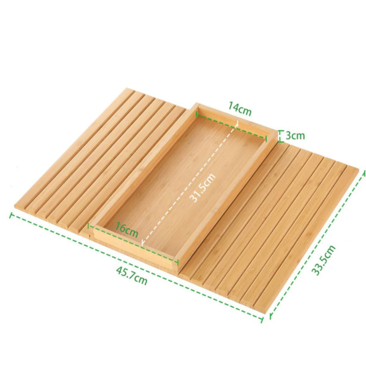 Bandeja Plegable Bambu Para Sofá. Mesa Lateral Para Brazo Del Sillón. Ideal Para Controles Y Bebidas. - Image 6