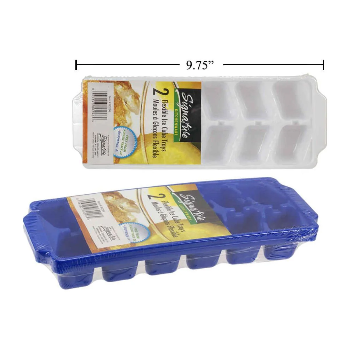 Bandejas Flexibles Para Cubitos De Hielo 10X3.5X1.5 " (2Pzas)(Viene En Colores Variados Al Azar) - Image 4